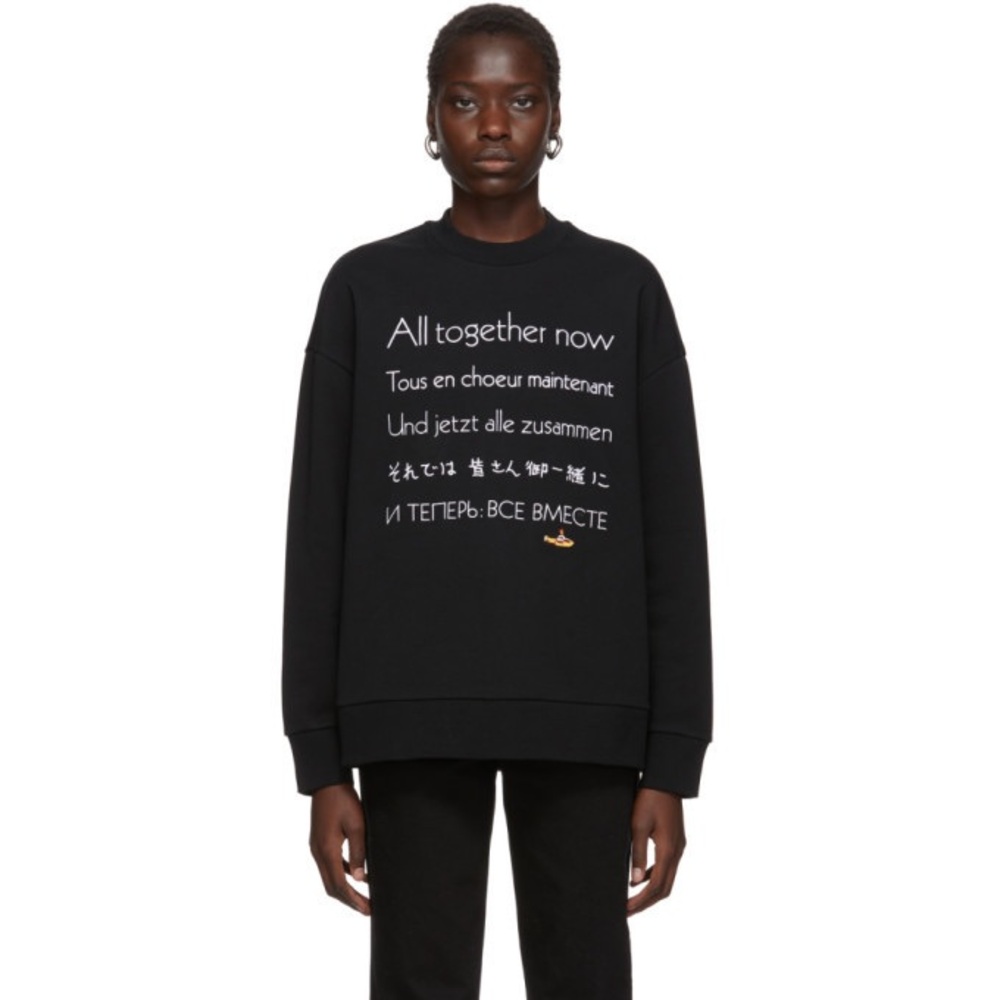 Stella McCartney The Beatles Collaboration Sweatshirt All Together Now Size XXL